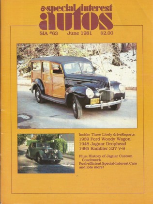 SPECIAL-INTEREST AUTOS 1981 JUNE #63 - '48 JAG, JAGUAR STYLING, RAMBLER